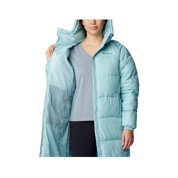 Columbia Puffect Long Jacket Womens XXL Full Zip Puffer Insulated Hood parka - Picture 4 of 10